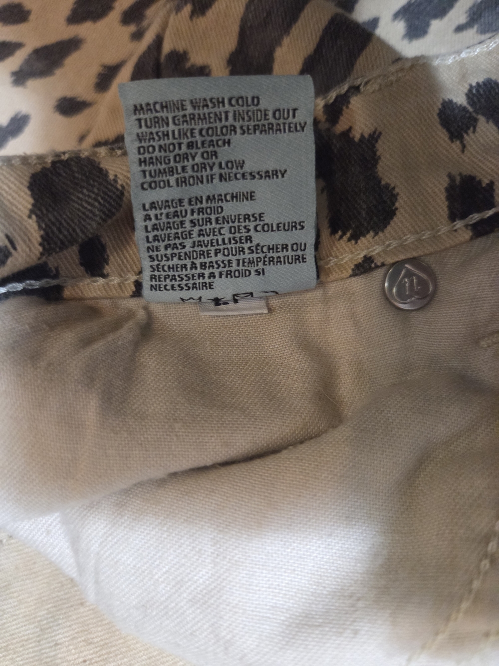 ReVice Los Angeles Leopard Print Wide Leg Jeans Size 27 Made in USA - Picture 13 of 13